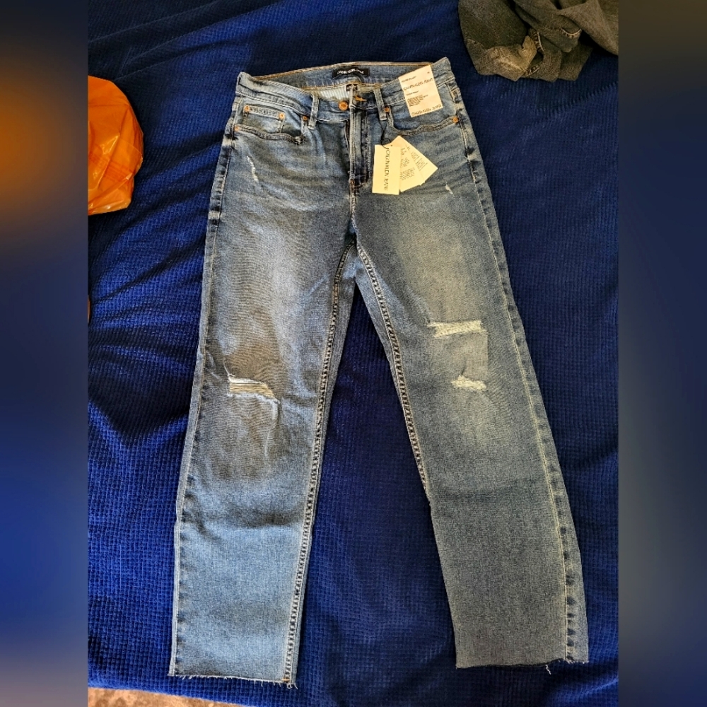 High Rise Straight Jeans